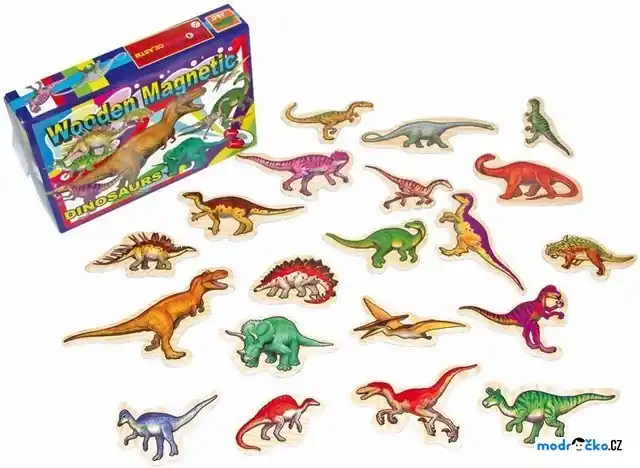 Speciální Cena Magnetky - Dinosauři dřevěné, 20ks (Legler)