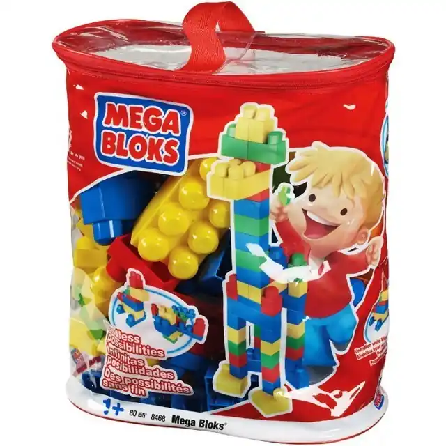 Speciální Cena Mega Bloks - Kostky maxi v tašce, 80ks