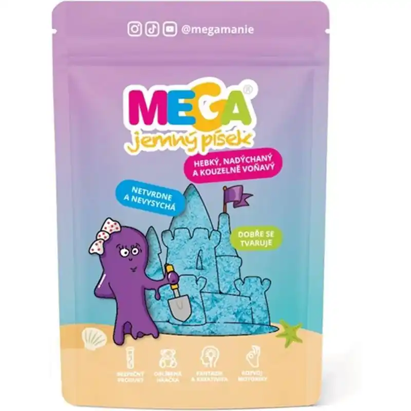 Kup Teď Megapísek - Kinetický písek, Megajemný voňavý modrý, 90 g