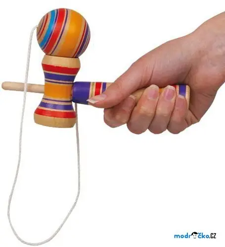 Motorická hra - Kendama barevná (Small foot) Oblíbený