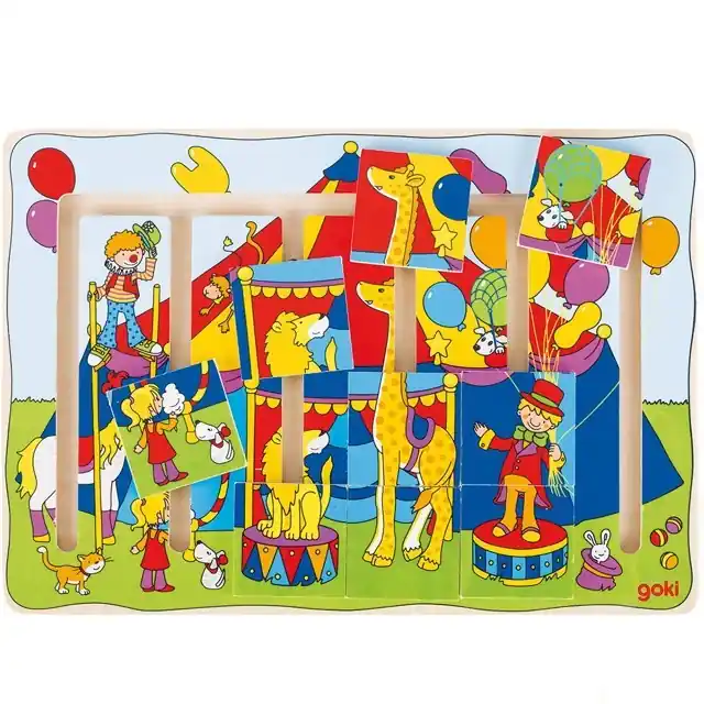 Výprodej Motorický labyrint - Puzzle, Cirkus (Goki)