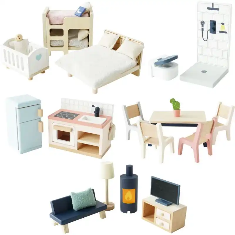 Nábytek pro panenky - Kompletní set do domečku (Le Toy Van) Vrácení Zdarma