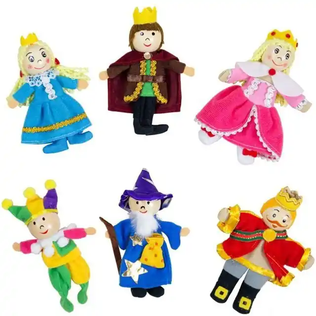 Sleva Prstoví maňásci - Královská rodina set, 6ks (Bigjigs)