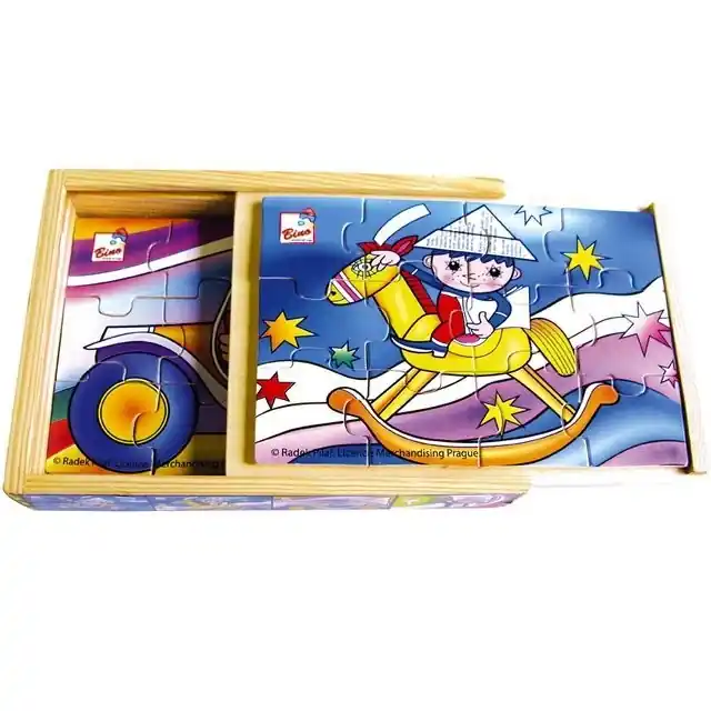 Super Cena Puzzle dřevěné - V krabičce, Večerníček, 48ks (Bino)