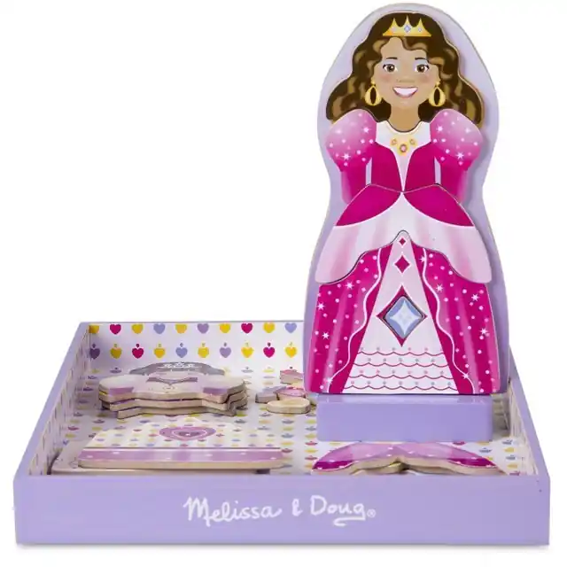 Tovární Cena Puzzle oblékání magnetické - Princezna, 23ks (M&D)