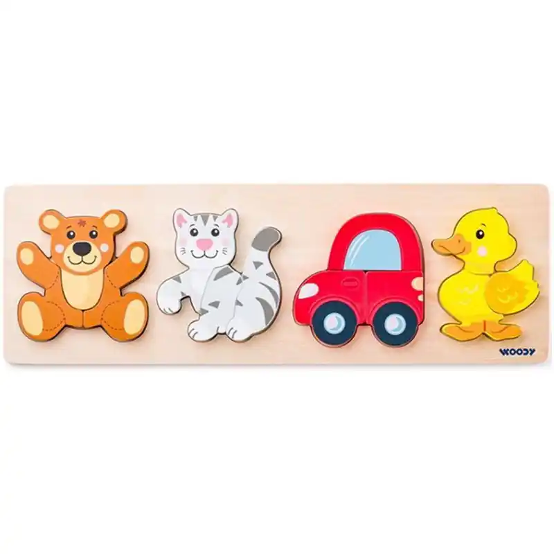 Akční Nabídka Puzzle pro nejmenší - Vkládačka, Baby 4 motivy (Woody)