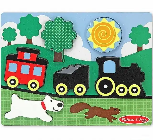 Puzzle pro nejmenší - Vkládačka, Vláček (M&D) Omezená Nabídka