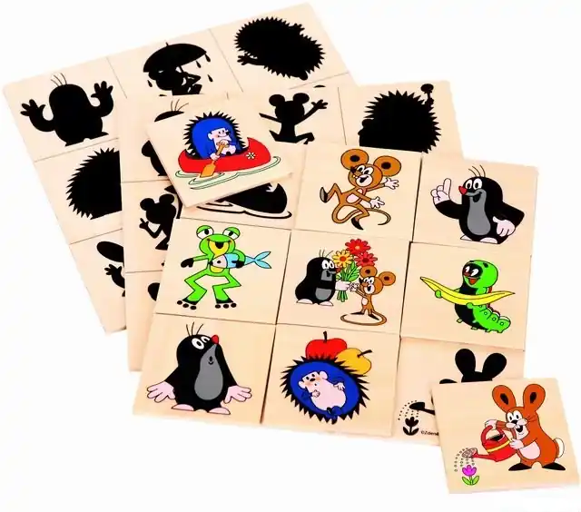 Puzzle stínové - Hledání stínů, Krtek (Bino) Levný