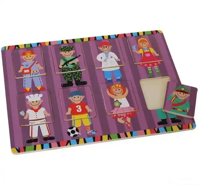 Finální Výprodej Puzzle vkládací - Povolání, 8ks (Legler)