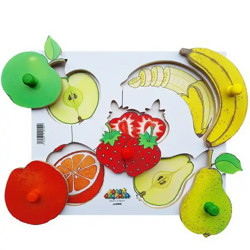 Puzzle výukové - Loupeme a krájíme plodiny 1, 5ks (Just Jigsaws) Originální