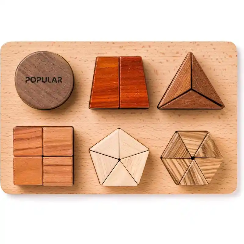 Sezónní Sleva Puzzle výukové - Tvary na desce zlomky, 21 dílků (Popular)