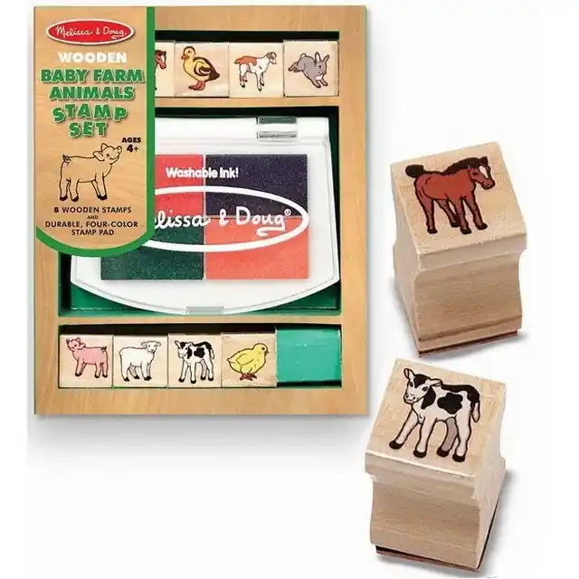Kup Teď Razítka dřevěná - Set zvířátka na farmě (M&D)