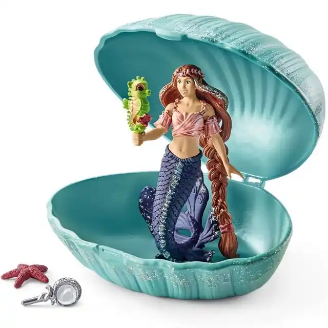Nejlepší Cena Schleich - Bayala, Mořská panna s mořským koníkem v mušli