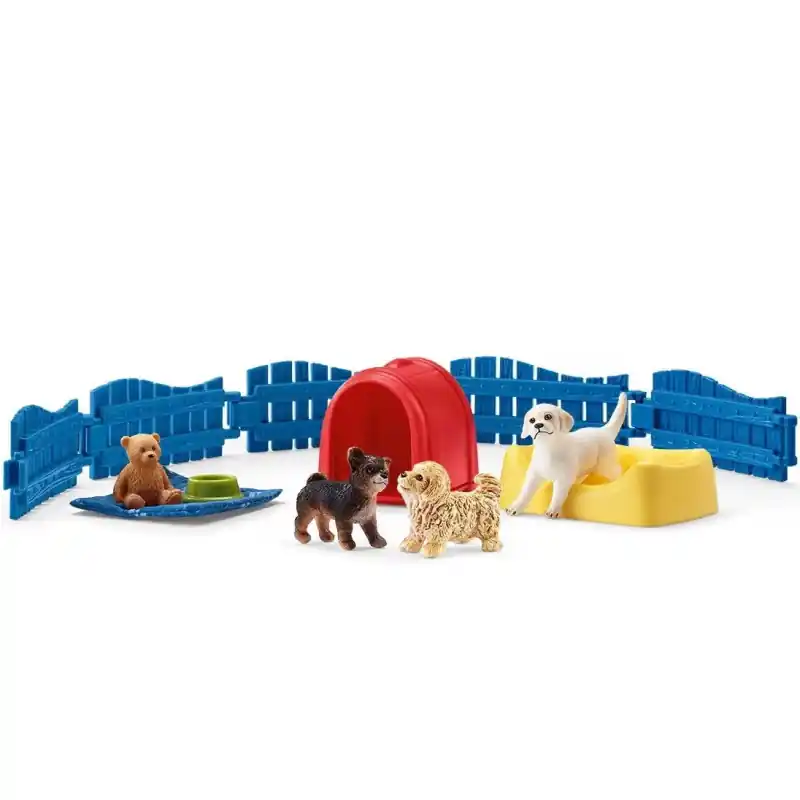Schleich - Farma, Ohrádka se štěňátky Finální Výprodej