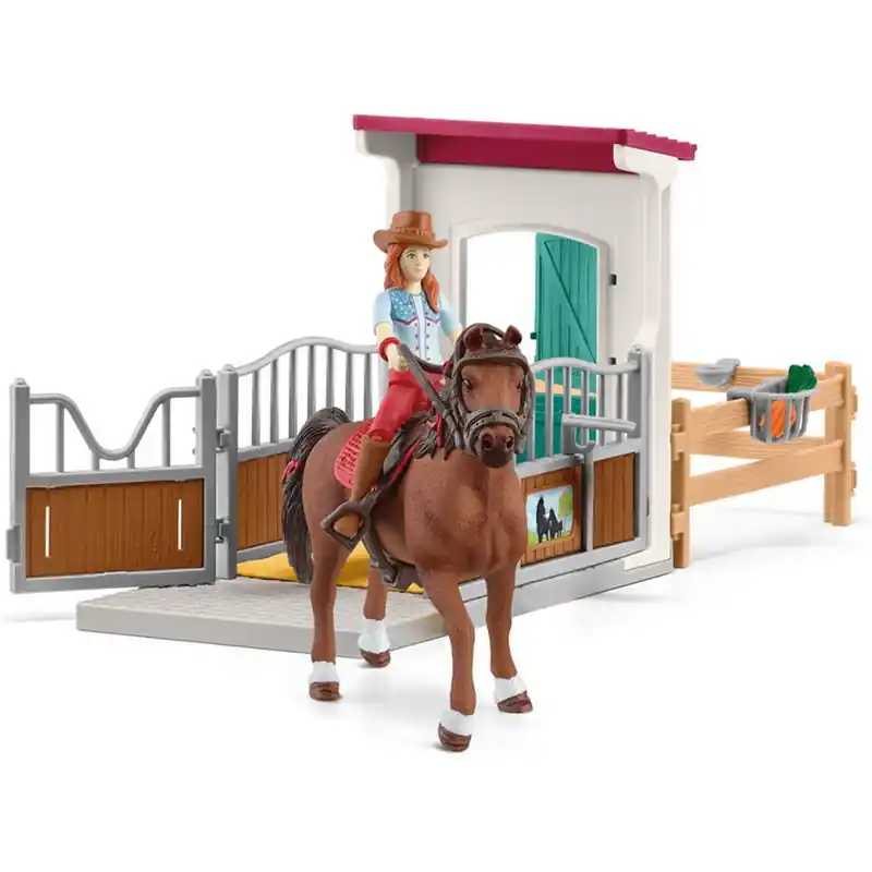 Koupit Online Schleich - Jezdecký klub, Box pro koně Hannah a Cayenne