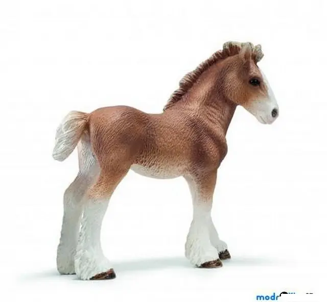 Schleich - Kůň, Clydesdale hříbě Autentický