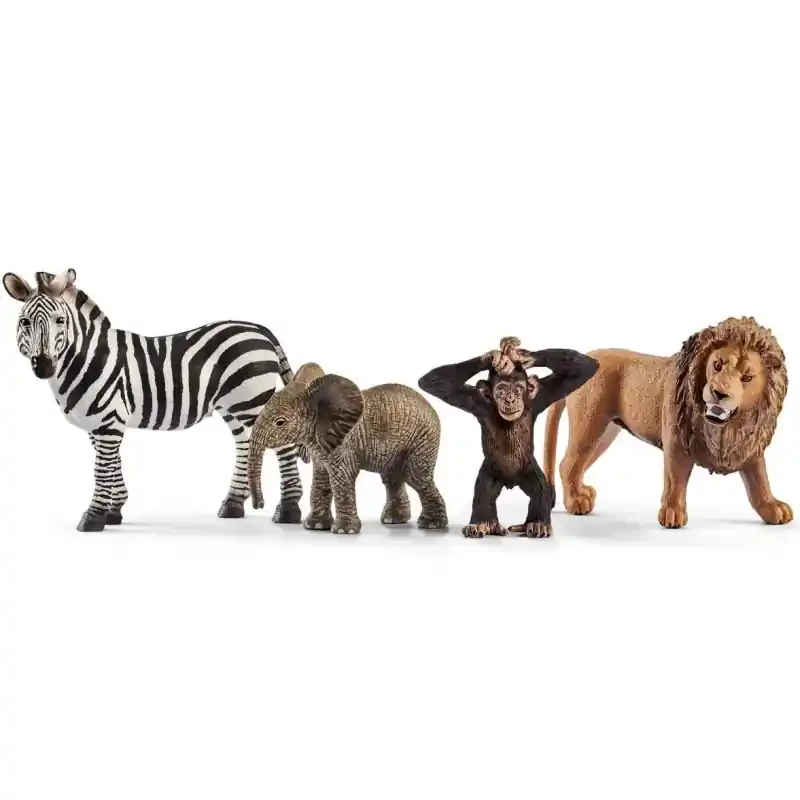 Schleich - Zvířátka set, Divoká 4ks Oblíbený