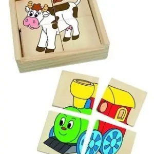 Hit Sezóny Skládací obrázky - První puzzle Mašinka, 16ks (Woody)