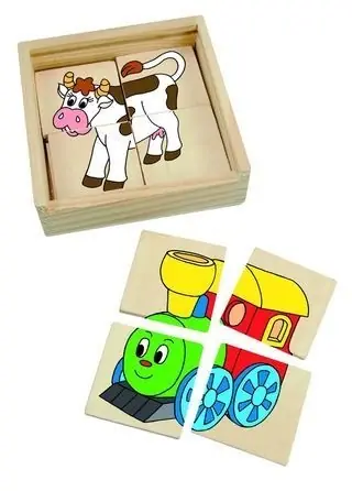 Hit Sezóny Skládací obrázky - První puzzle Mašinka, 16ks (Woody)