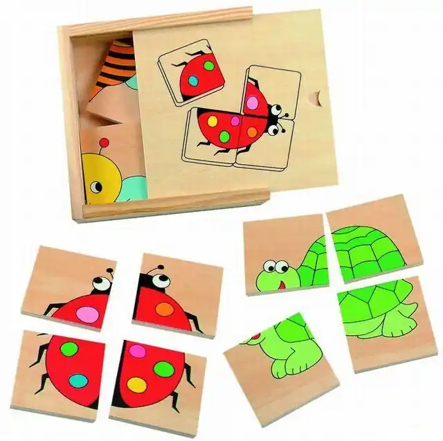 Skládací obrázky - První puzzle Zvířátka, 16ks (Woody) Vrácení Zdarma