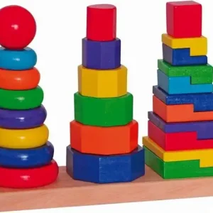 Cenová Bomba Skládačka - Set skládacích věží (Woody)