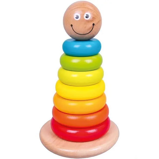 Skládačka s kroužky - Pyramida s hlavičkou (Mertens) Originální