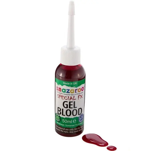 Rychlé Dodání Snazaroo - Krev umělá 50ml, Tekutý gel tmavší