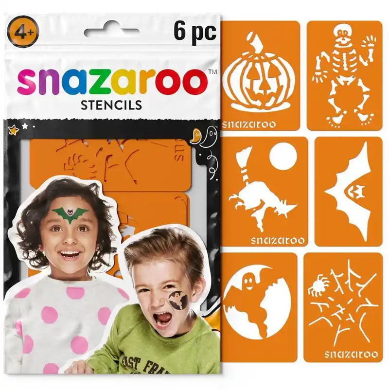 Cenově Výhodný Snazaroo - Šablony na obličejové barvy 6ks, Strašidla