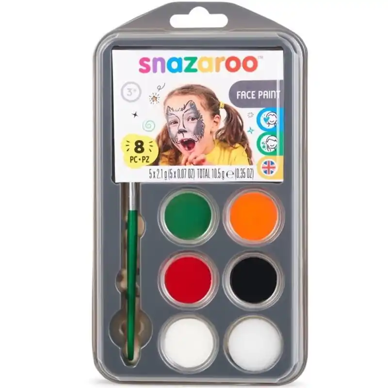 Snazaroo - Sada 5 barev na obličej, Halloween Pouze Dnes