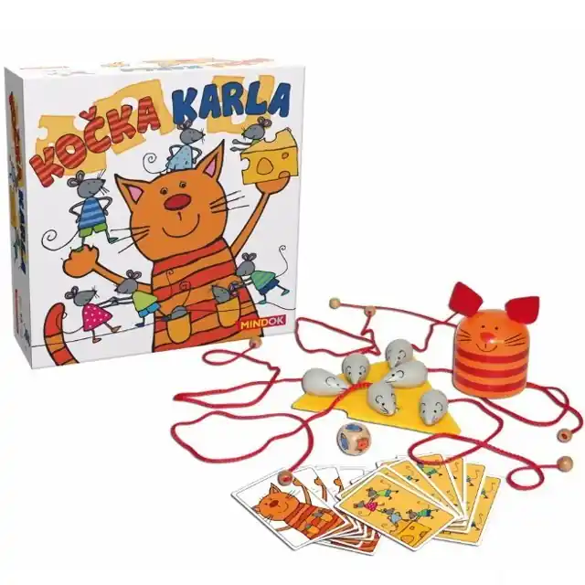 Autentický Společenská hra - Kočka Karla