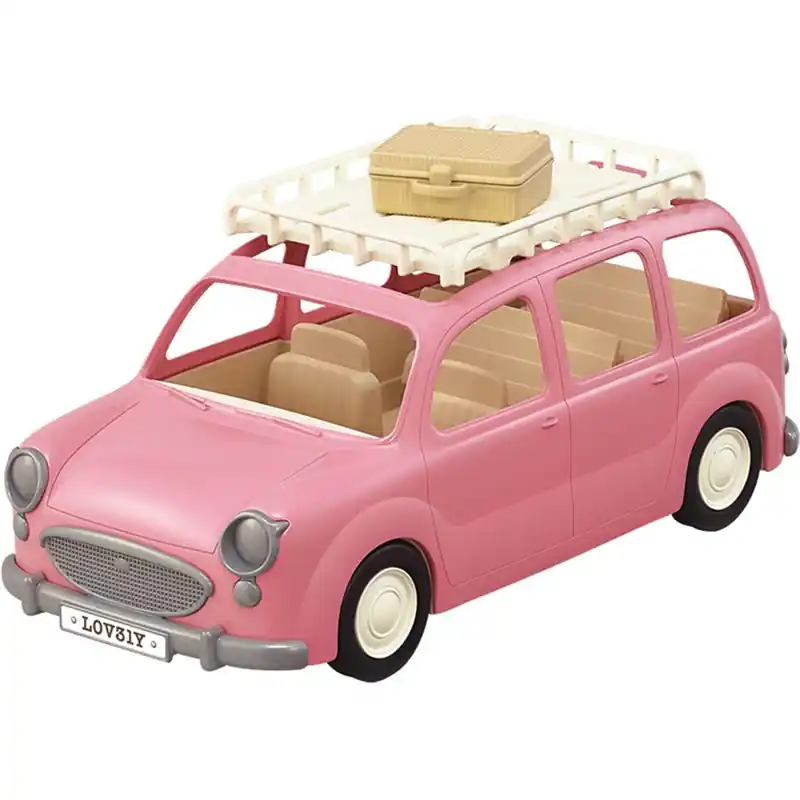Sylvanian Families - Auto, Rodinný růžový van Levný