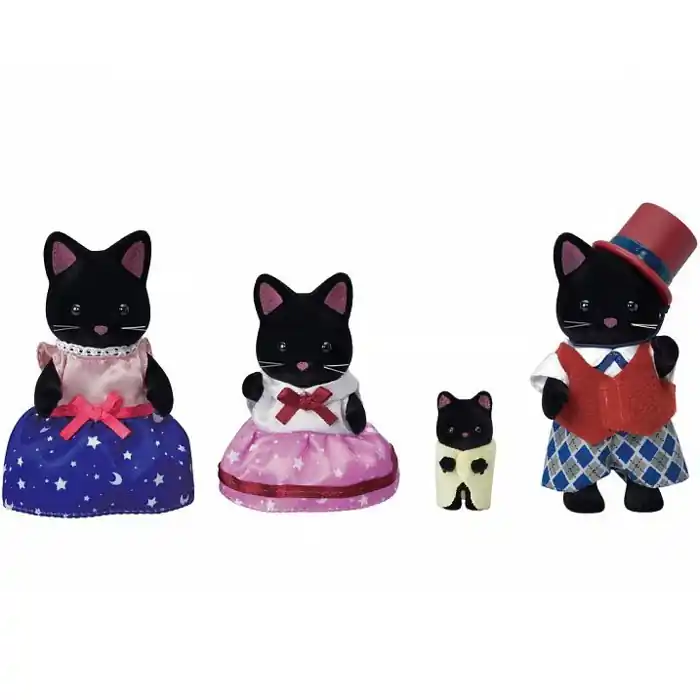 Finální Výprodej Sylvanian Families - Rodina koček půlnočních, 4ks