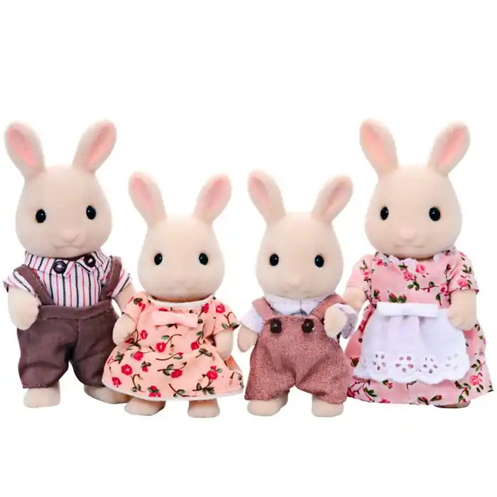 Originální Sylvanian Families - Rodina králíků mléčných, 4ks