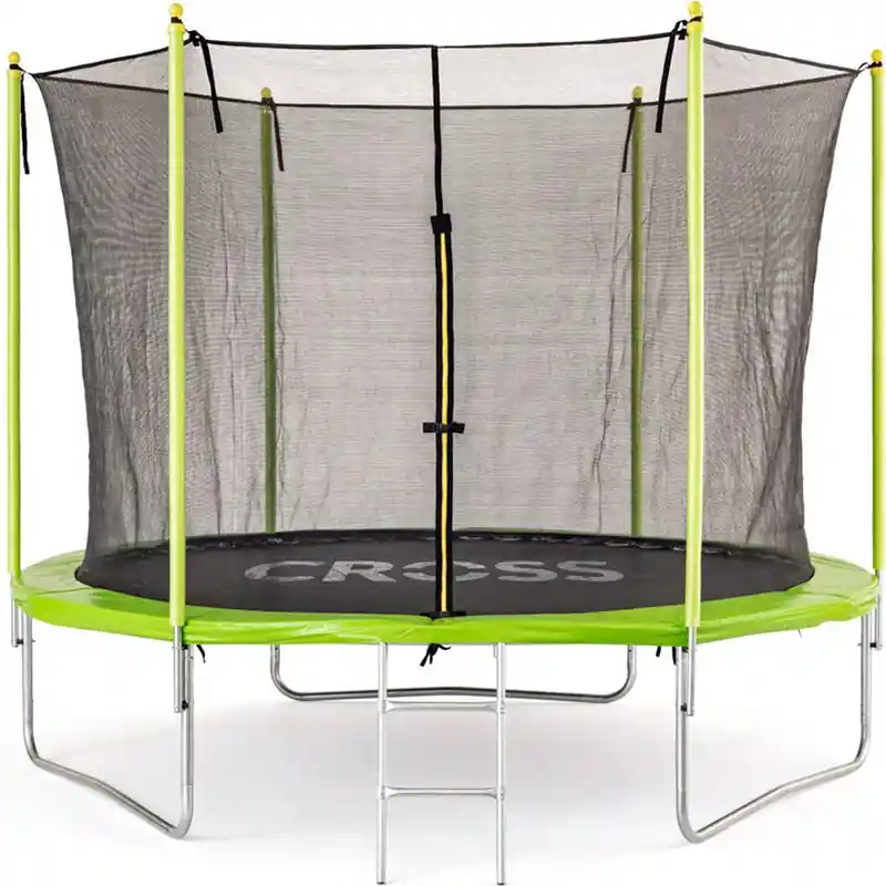 Trampolína - Zelenočerná se sítí, průměr 306cm (Cross) Časově Omezené