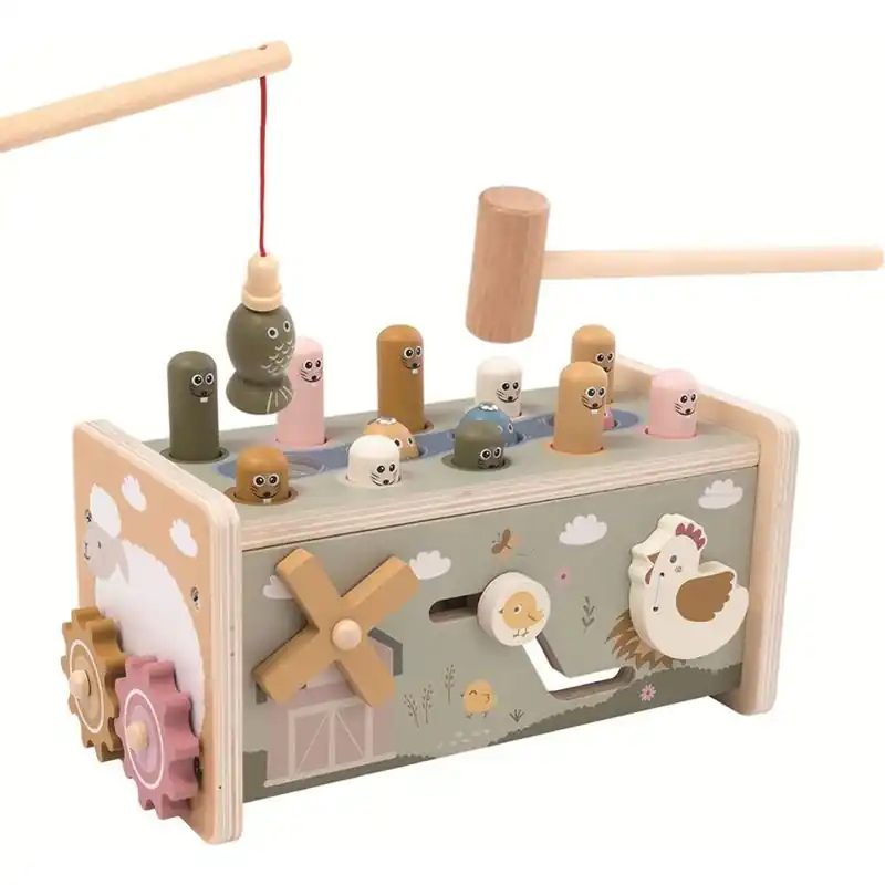 Zatloukačka - Multifunkční dřevěná Farma (2Kids Toys) Kup Teď